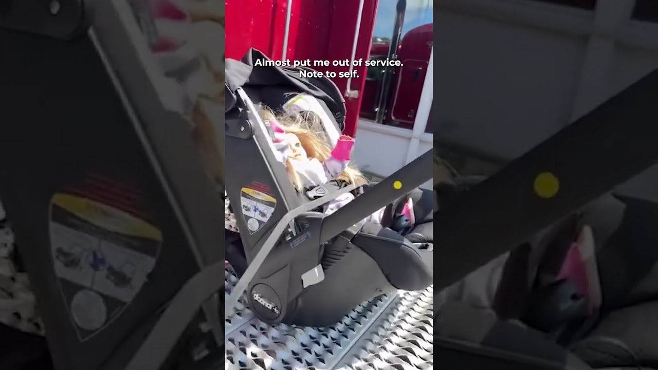 Неудачная шутка дальнобойщика: кукла на горячем сиденье!