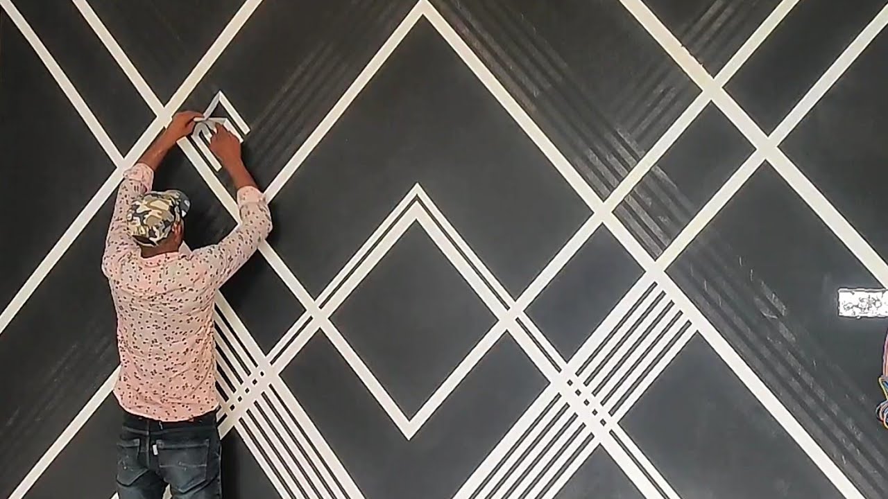 Wall Painting Ideas For Masking Tape - Youtube