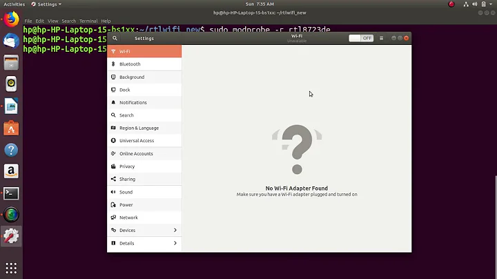 WiFi Driver issue in Ubuntu 18.04