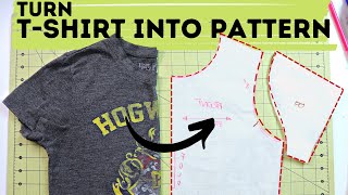 HOW TO turn your tshirt into pattern? Detailed tutorial! How to make a t shirt