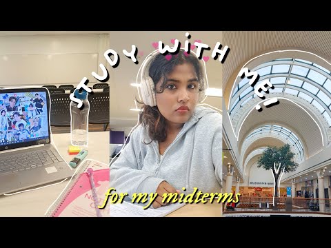 💌STUDY VLOG: sem 2 midterm week!📚 (all-nighters, study sessions, shopping & more) intl student life🍒