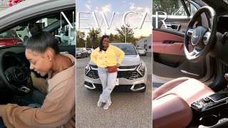 BOUGHT A NEW CAR! | 2023 KIA SPORTAGE SX | Red Interior @NasyriaTaylor