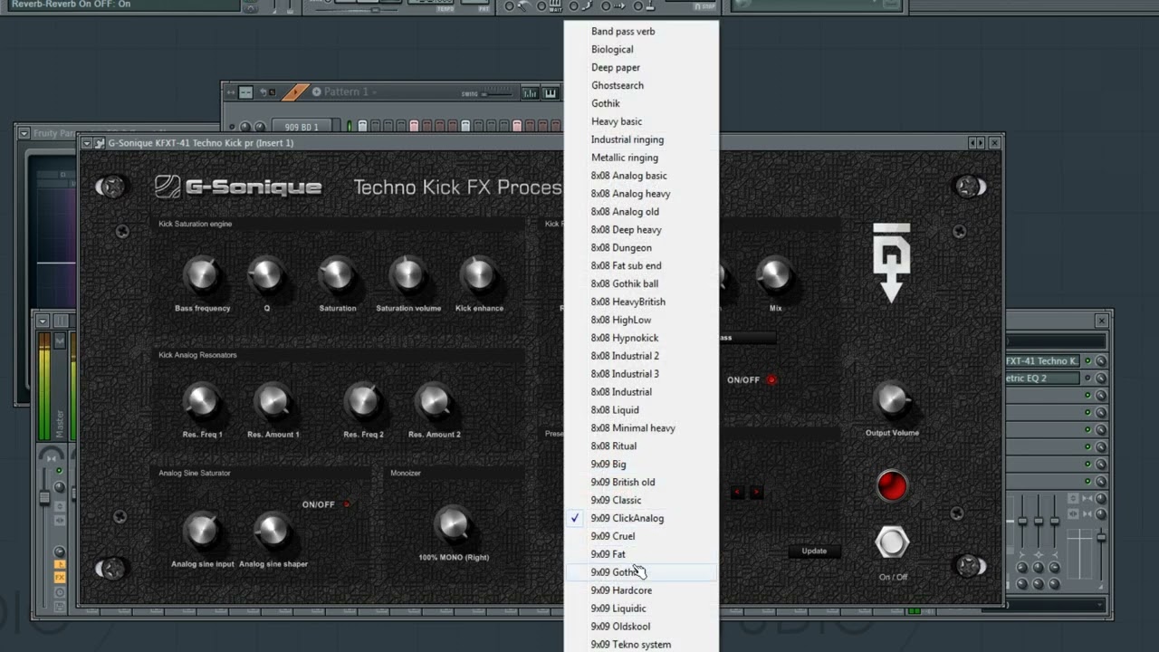 How to make a rumbling techno kick video preview