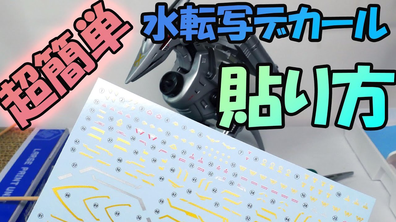 【超簡単!】水転写デカールの貼り方 - YouTube