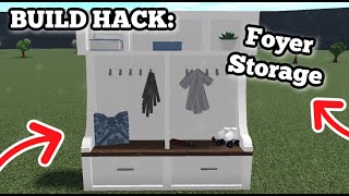 Foyer Storage BUILD HACK | BLOXBURG ROBLOX | ROBUILDS