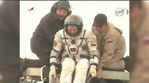 Astronauts first reaction on return to Earth after almost six months