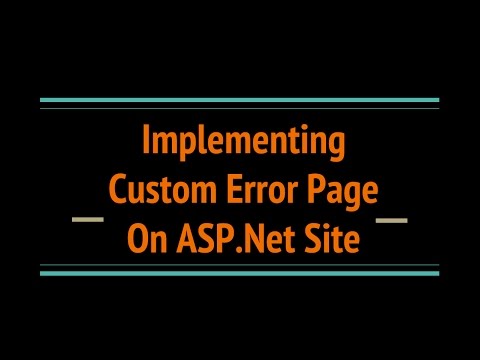 Implement Custom Error Page in Asp.Net C#