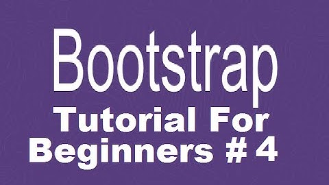Bootstrap Tutorial For Beginners 4 - Creating Responsive Navbar with Dropdown Menus Part 1