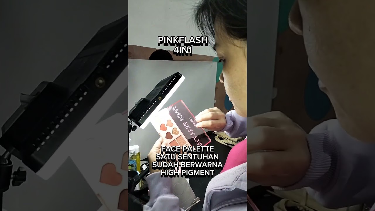 pinkflash ohmylove 4in1 face palette eyeshadow blush on contour bronzer highlighter  