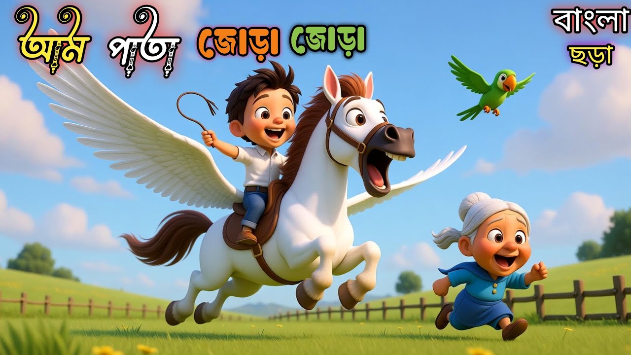 শিশুদের মজার ছড়া | Am Pata Jora Jora | Cute Baby 3D Cartoon Song | SKMB KIDS 