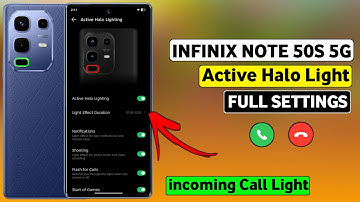 Infinix Note 50S 5G Active Halo Lighting Setting|Active Halo Lighting Setting In Infinix Note 50S 5G