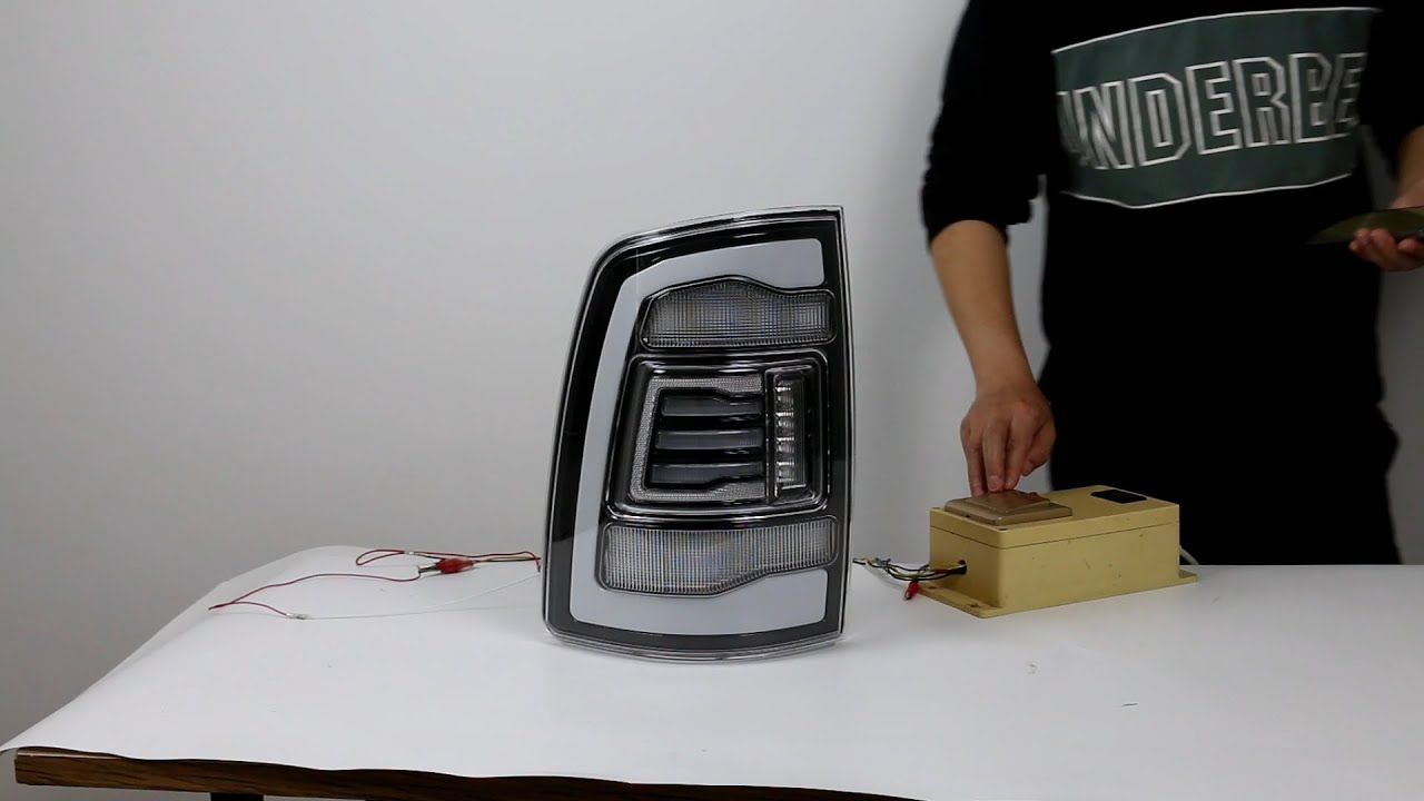 Dodge Ram 4th GEN  2009-2018 Clear White Facelift Tail Lights