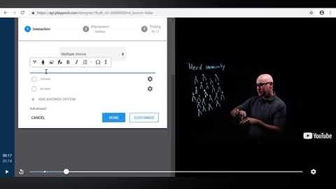 Creating an interactive video in playposit