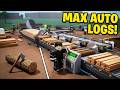 Making the best auto wood chopping system! (Lumber tycoon 2)
