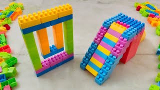 DIY- How To Build a Slide Building Blocks toys(Satisfying Asmr)Lego Building blocks videos#asmr#lego