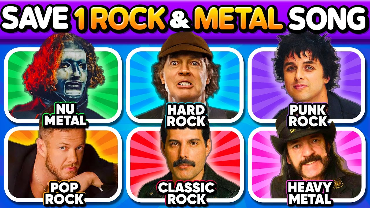Save ONE Rock and Metal Song🔥All Different Genres | Music Quiz 2026