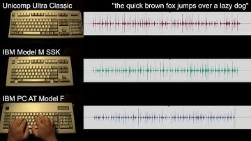 Unicomp vs. Model M vs. Model F