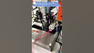 Two Sides Terminal Crimping Machine Both Ends Wire Cutting Stripping Machine
