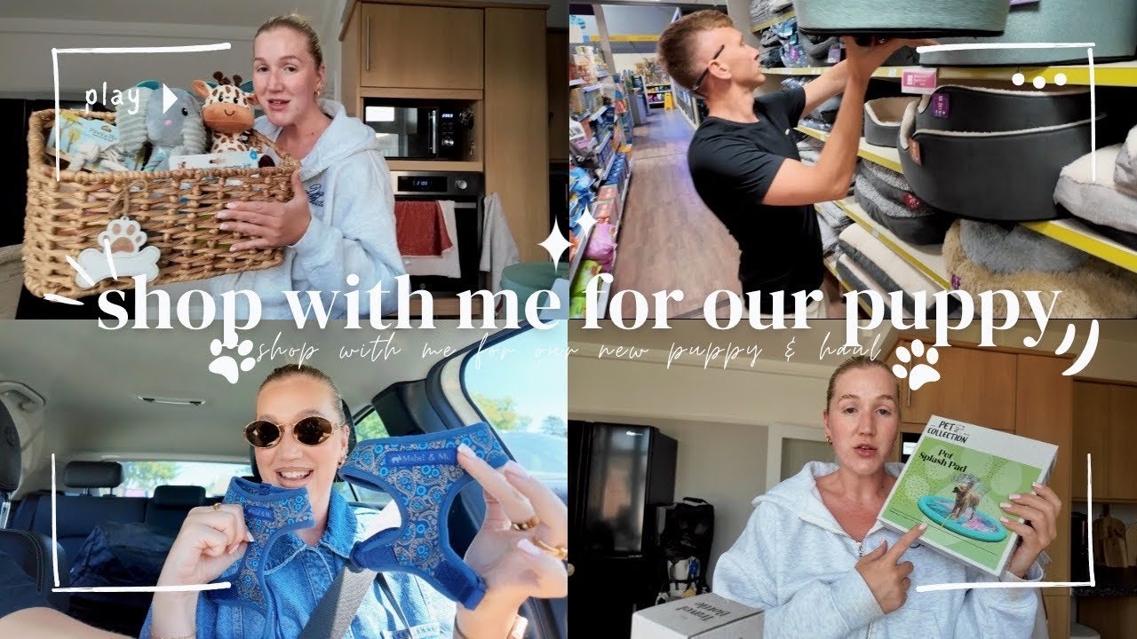 Shop with me for our new puppy!🐾🐶| & huge puppy haul✨