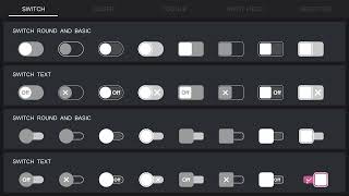 Clean Flat UI -- Toggle Switch Input Slider