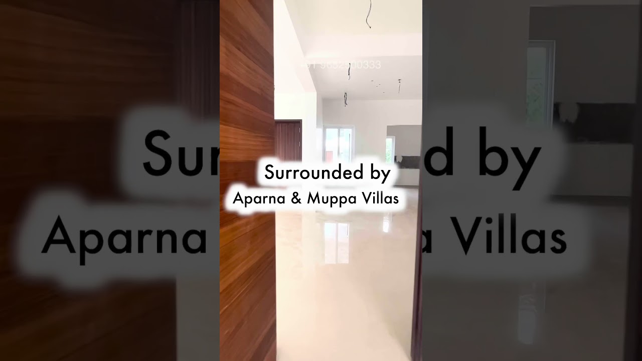 Ready to move Brand New Villa for sale in Hallmark County 📍Tellapur | 6 Cr | BeyondHomes