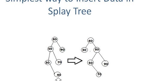 Insertion of Data in Splay Tree