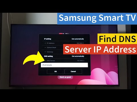 How to Find DNS Server IP Address on Samsung Tizen Smart TV | Locate Network Settings LED QLED, OLED