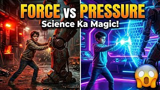 “Force &amp; Pressure Explained Like NEVER Before 😱 | Science Magic Story for Kids”