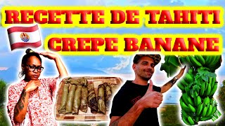 🇵🇫 Les crêpes 🥞 BANANES 🍌 Mon dessert préféré de Tahiti avec Zarrah 019