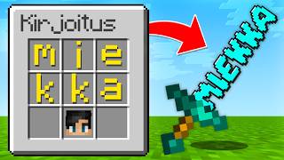 Minecraft, MUTTA Craftays On KIRJOITTAMISTA..