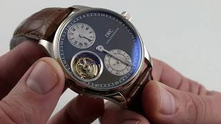 Pre-Owned IWC Portuguese Regulator Tourbillion IW5446-03 Luxury Watch Review