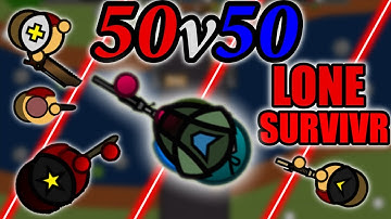 NEW LONE SURVIVR + MARKSMAN IN 50V50 MODE! | SURVIV.IO