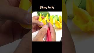 Bell pepper Flower Carving🌸🫑 #shorts #art