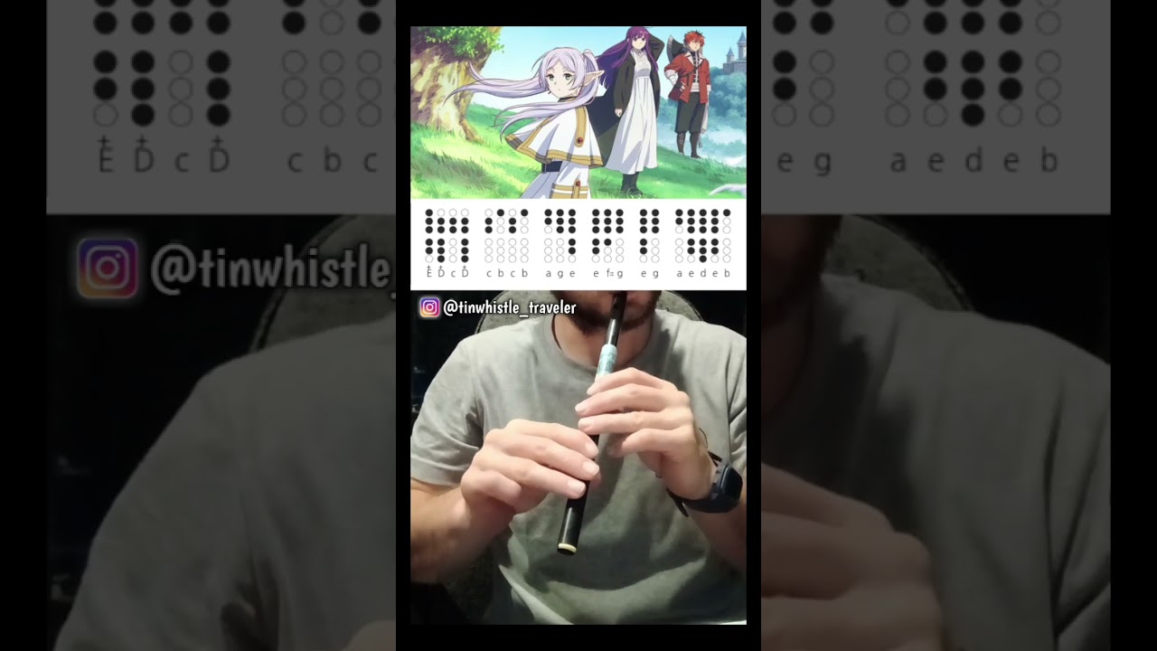 Time Flows Ever Onward | Frieren: Beyond Journey's End on Tin Whistle