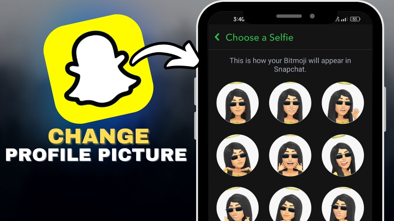 How To Change Snapchat Profile Picture in SECONDS!
