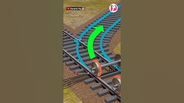 How does a train change tracks?(3D animation)