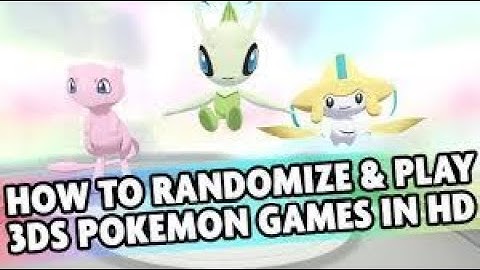 How to Randomize your pokemon 3ds and nds games