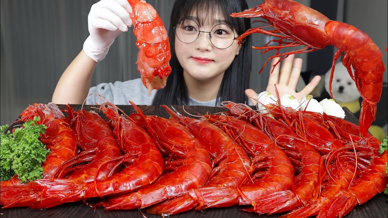 한마리에 3만원.. 나랑 장난하새우? 까라비네로 새우🦐 생새우 먹방 Carabinero Shrimps Mukbang ASMR