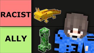 Ranking how RACIST Minecraft mobs are / Tier List