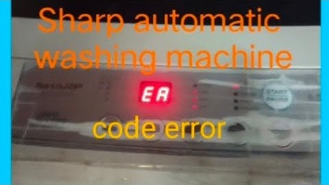 How to fix EA error on Sharp Washing Machine#sharp #diy #everyone 