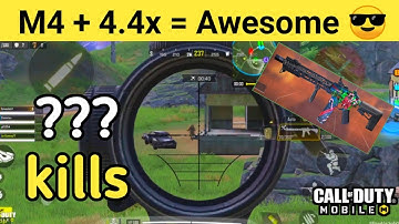 M4 with 4.4x is awesome in cod mobile ??? | CODM | COD | CALL OF DUTY MOBILE