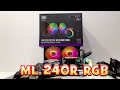 COOLER MASTER LIQUID ML240R RGB UNBOXKING AND INSTALLATION STEP BY STEP