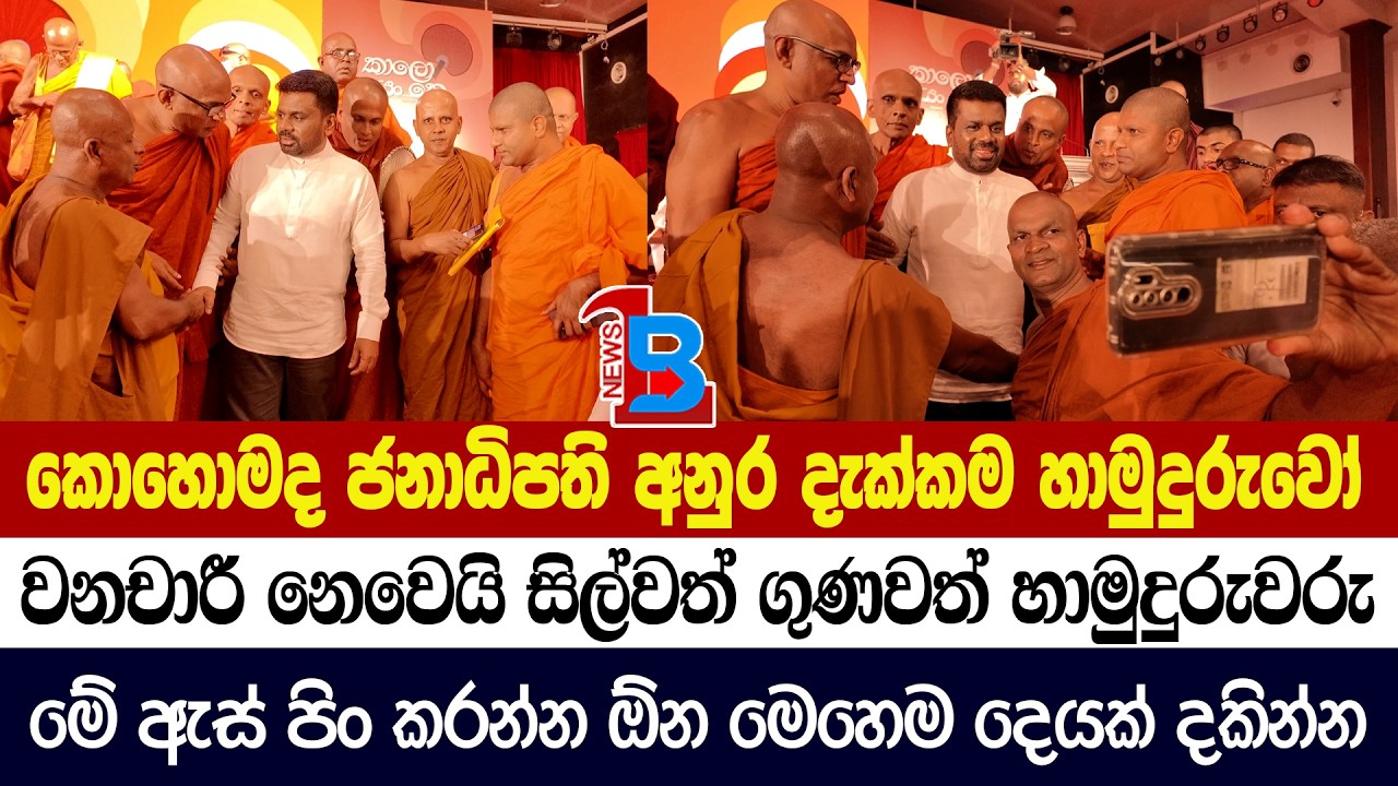 ජනාධිපති දැක්කා විතරයි හාමුදුරුවරු පොදියටම වටවුණා - ඒක නම් පිස්සුවක් තමයි