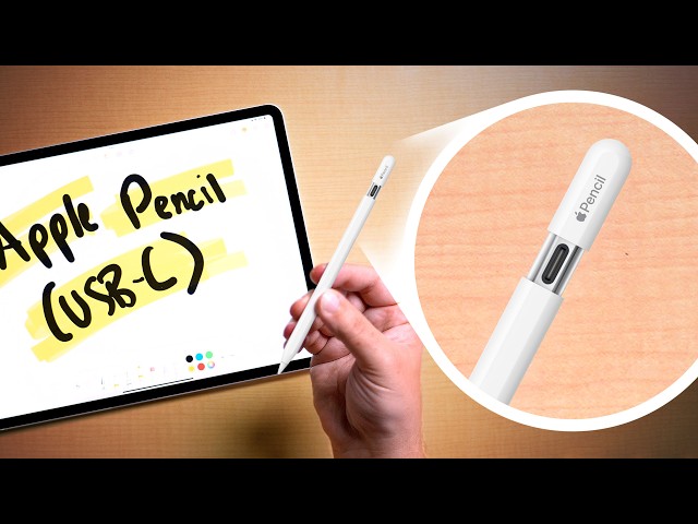 New Apple Pencil (USB-C) - Unboxing & Hands-On! 