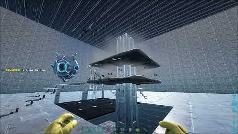 ARK - How to stack tek troughs on ceilings