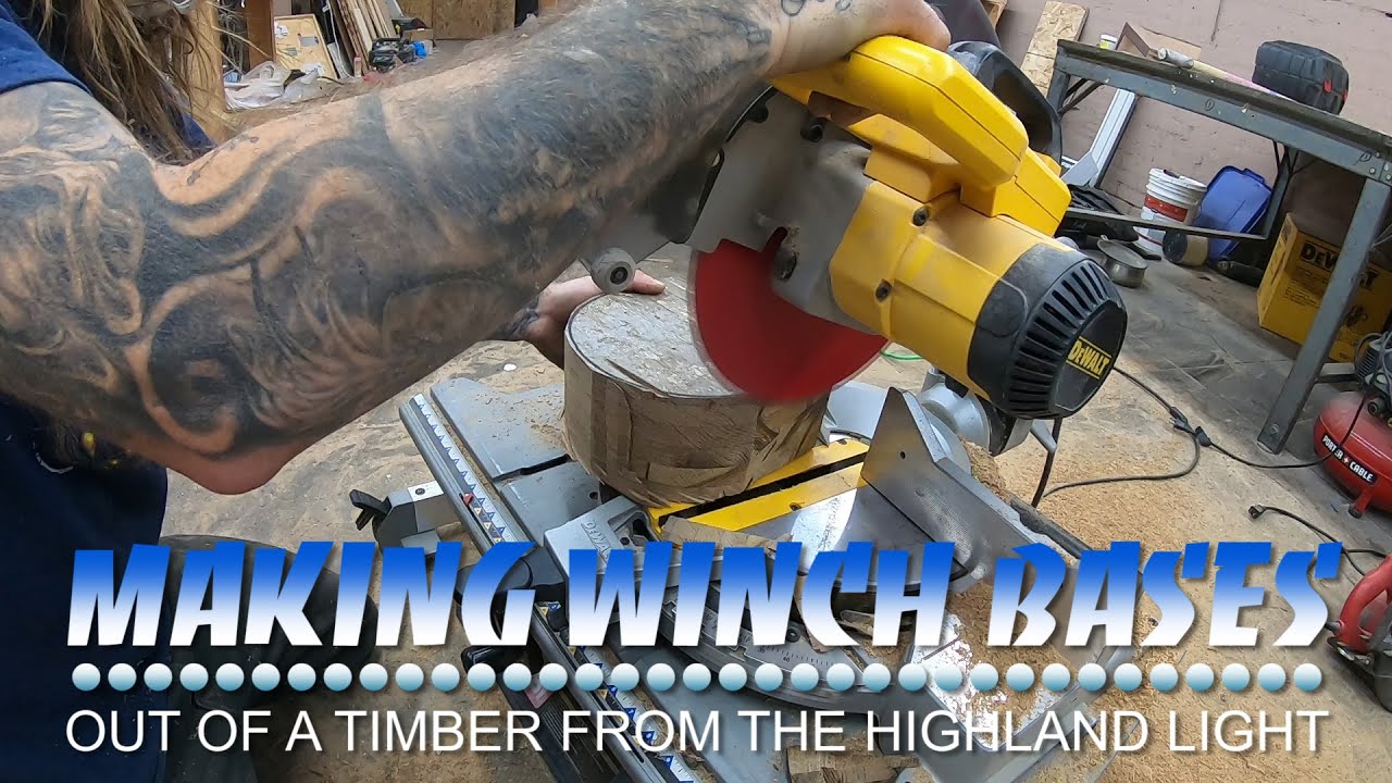 BONUS VIDEO: Making winch bases from a discarded timber from the USS Highland Light (IX-48)
