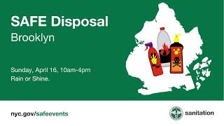 #brooklyn: SAFE Disposal Event Sunday 4/16!