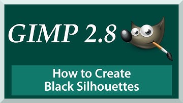 How to Make a Black Character Silhouette - GIMP 2.8 for Beginners