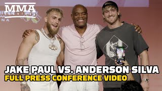 Jake Paul vs. Anderson Silva Full Press Conference - MMA Fighting