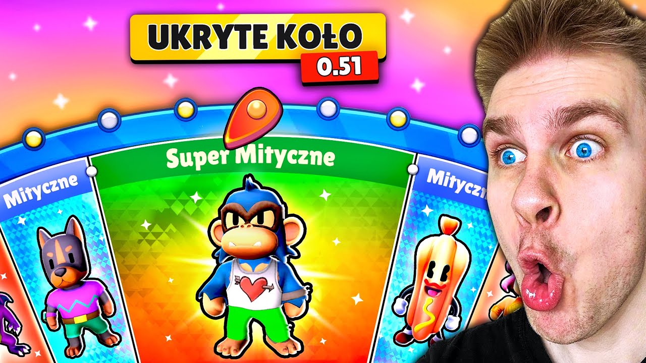 NOWE ⚠️ *DARMOWE* KOŁO 🎁 z TYLKO *MITYCZNE* SKINY 🤡 z (BETA 0.51) 🏆 w Stumble Guys! 😎